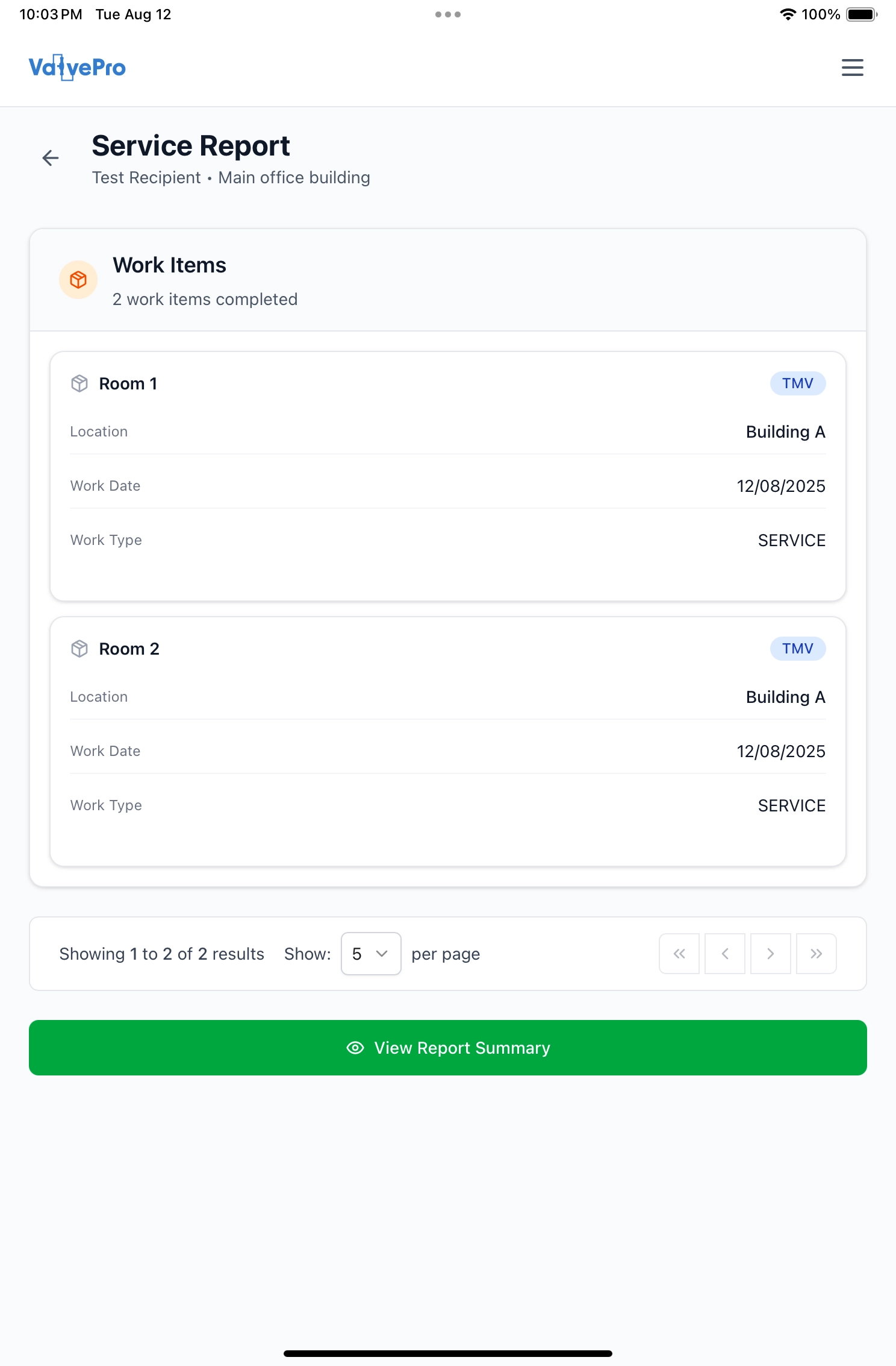 ValvePro Batch Submission Demo